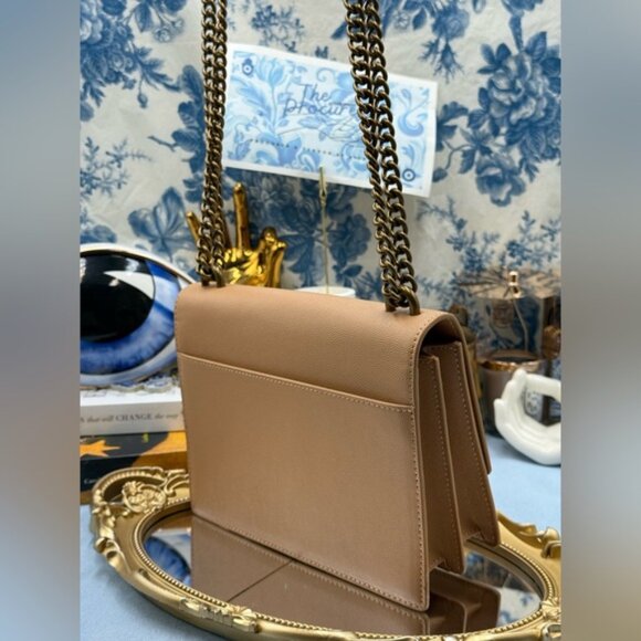 🆕 KURT GEIGER LONDON 🧿 NWOT Shoreditch Small Leather Crossbody Bag, Bone Beige - Picture 6 of 16